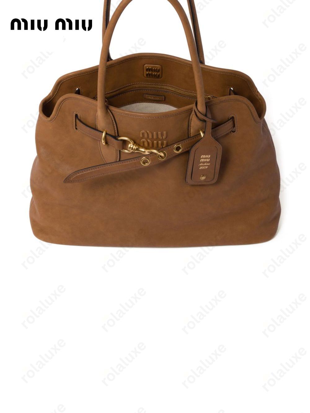 nappa-leather tote bag