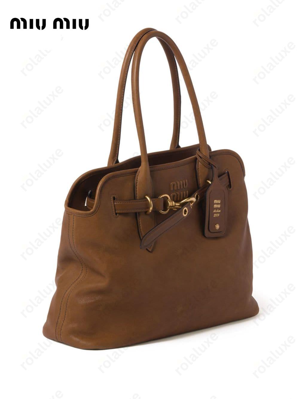 nappa-leather tote bag