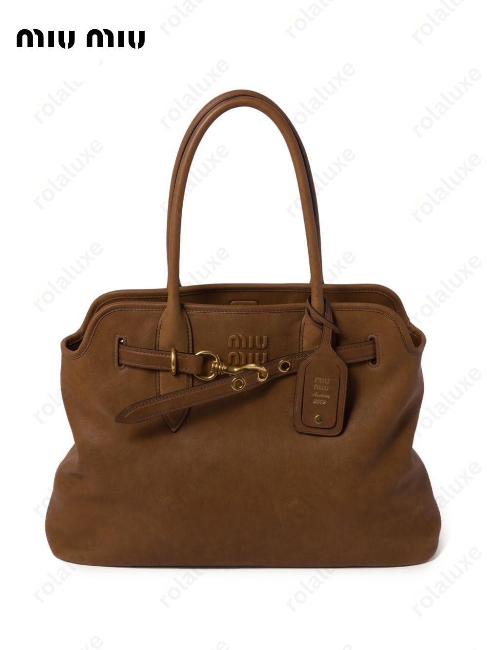 nappa-leather tote bag