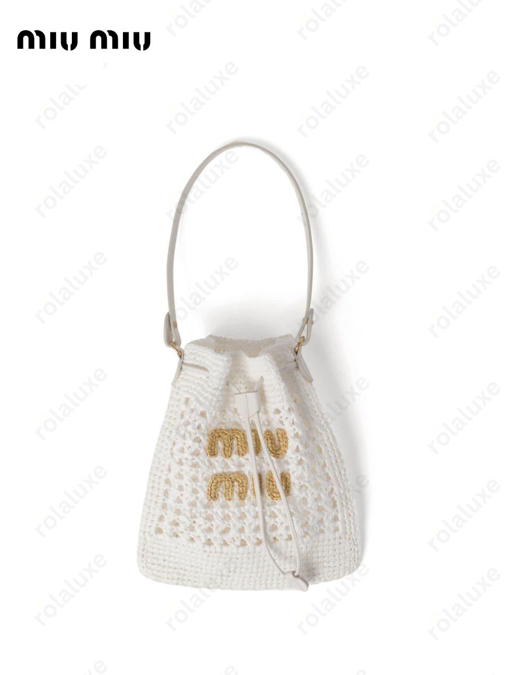 woven raffia mini bag