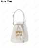 woven raffia mini bag