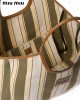 Ivy striped tote bag