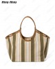 Ivy striped tote bag