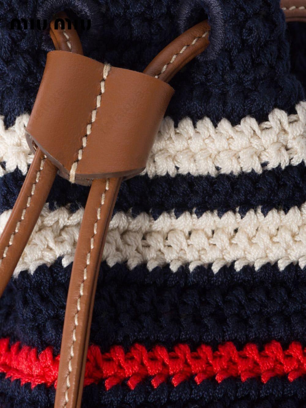 Stripe Crochet Mini-bag