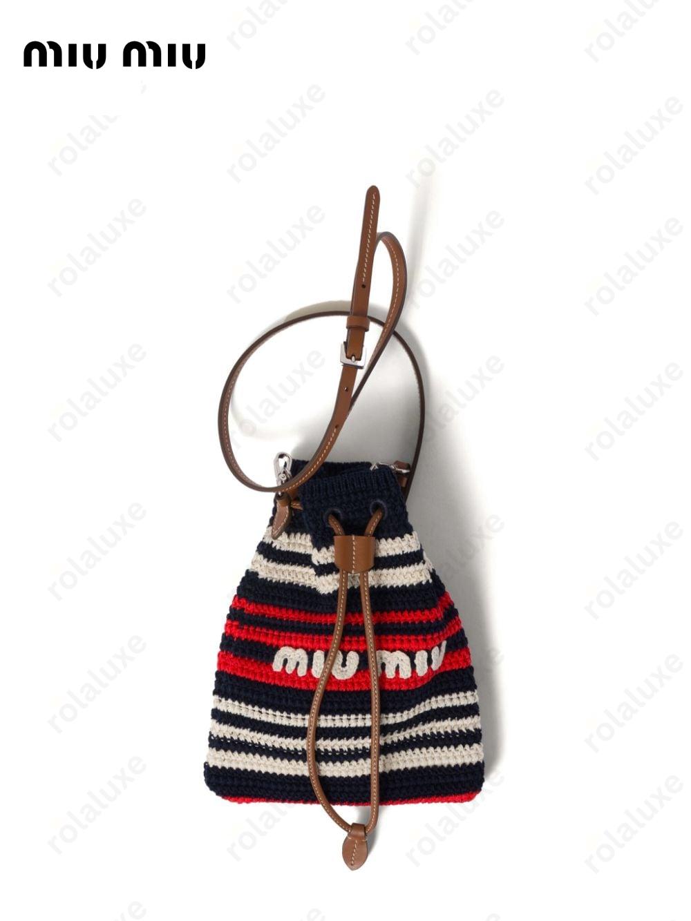 Stripe Crochet Mini-bag