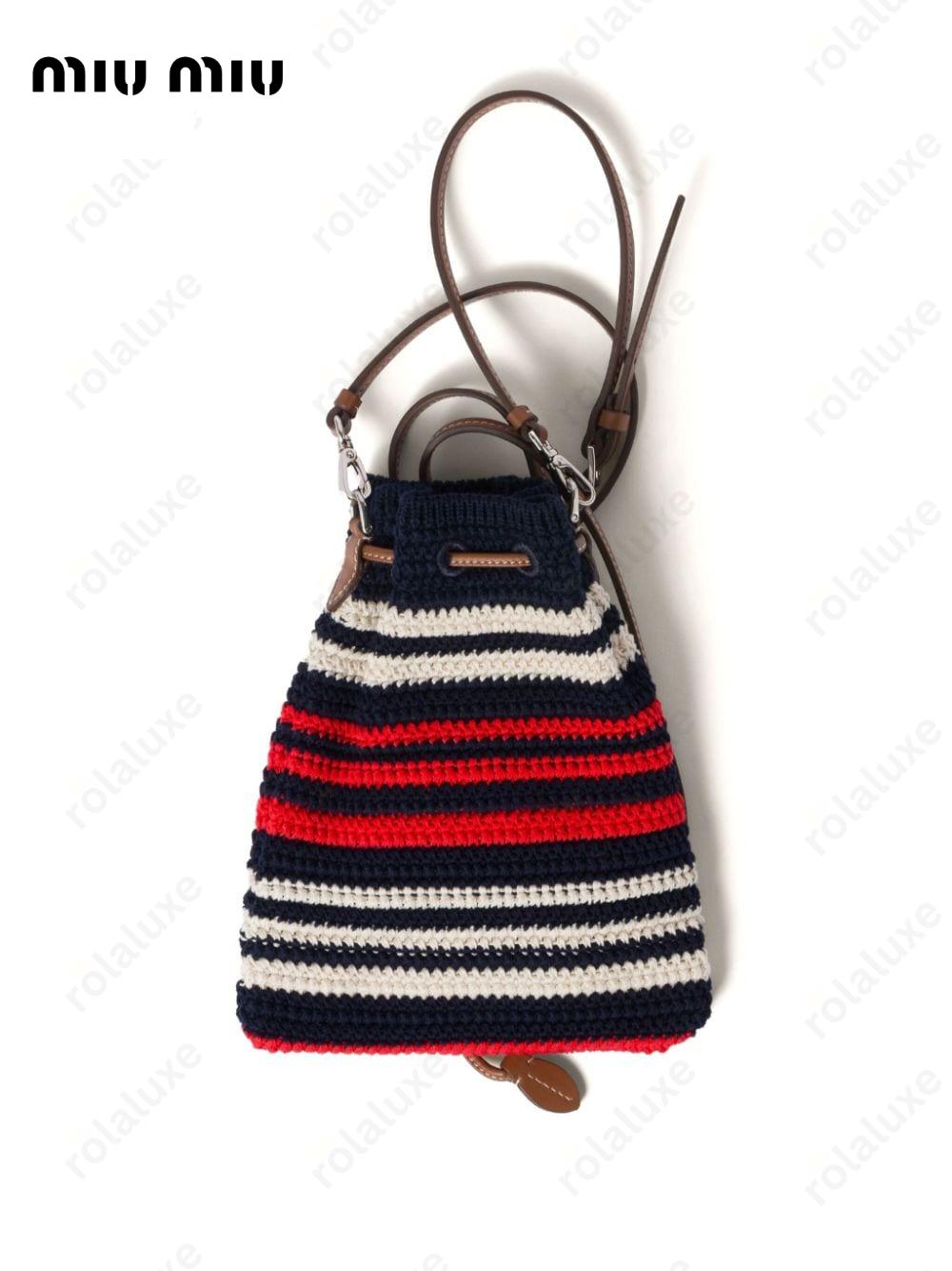 Stripe Crochet Mini-bag