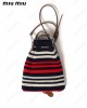 Stripe Crochet Mini-bag