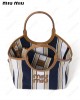 Ivy stripe-jacquard tote bag