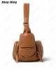 Pocket leather shoulder bag