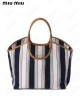 IVY striped tote bag