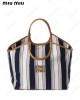 IVY striped tote bag