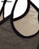 logo-print raffia tote bag