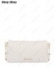 Miu crystal matelassé shoulder bag