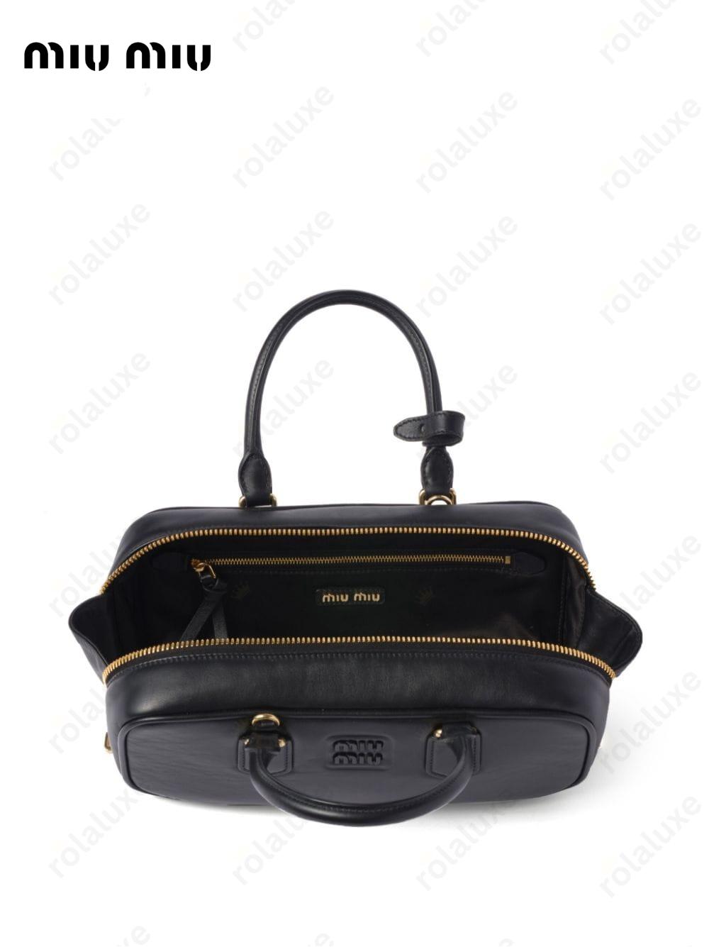 mini Arcadie leather top-handle bag