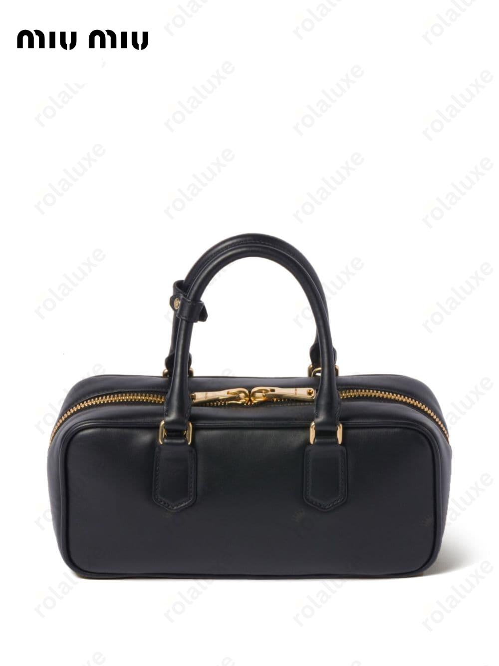 mini Arcadie leather top-handle bag