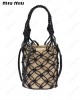 top-handle bucket bag