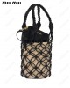 top-handle bucket bag