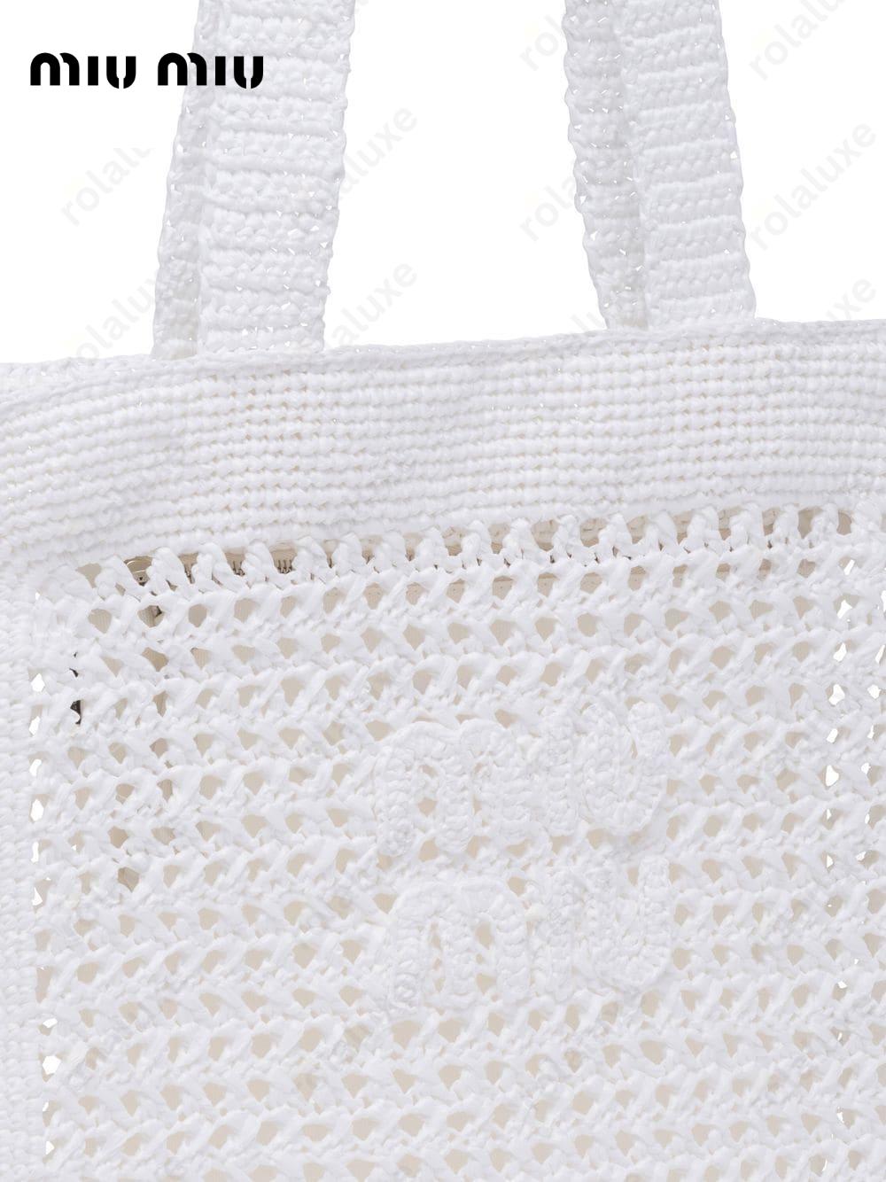 interwoven straw tote bag