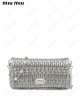 Miu crystal matelassé shoulder bag