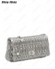 Miu crystal matelassé shoulder bag