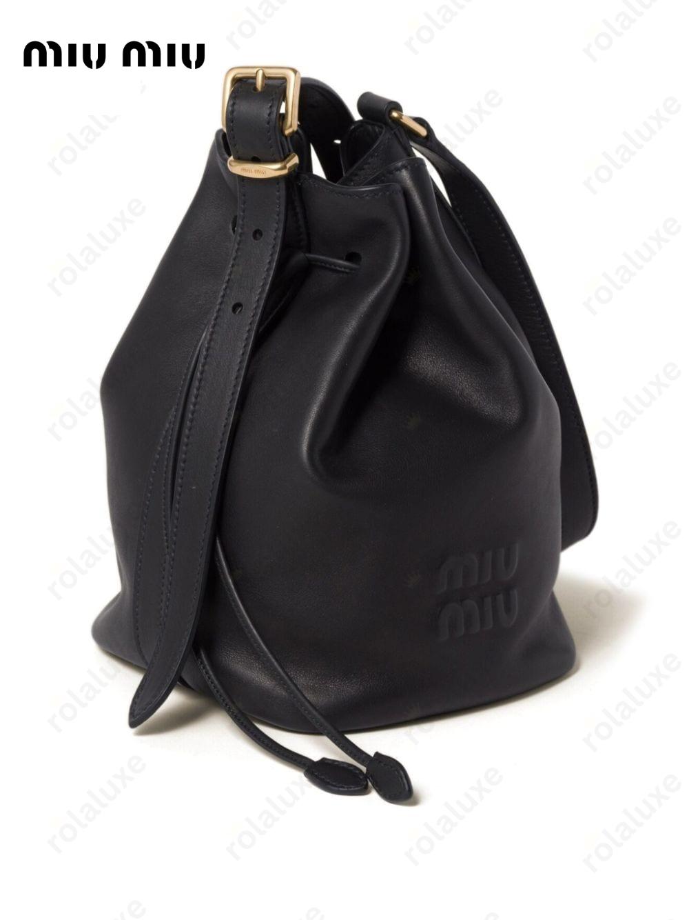 leather bucket bag