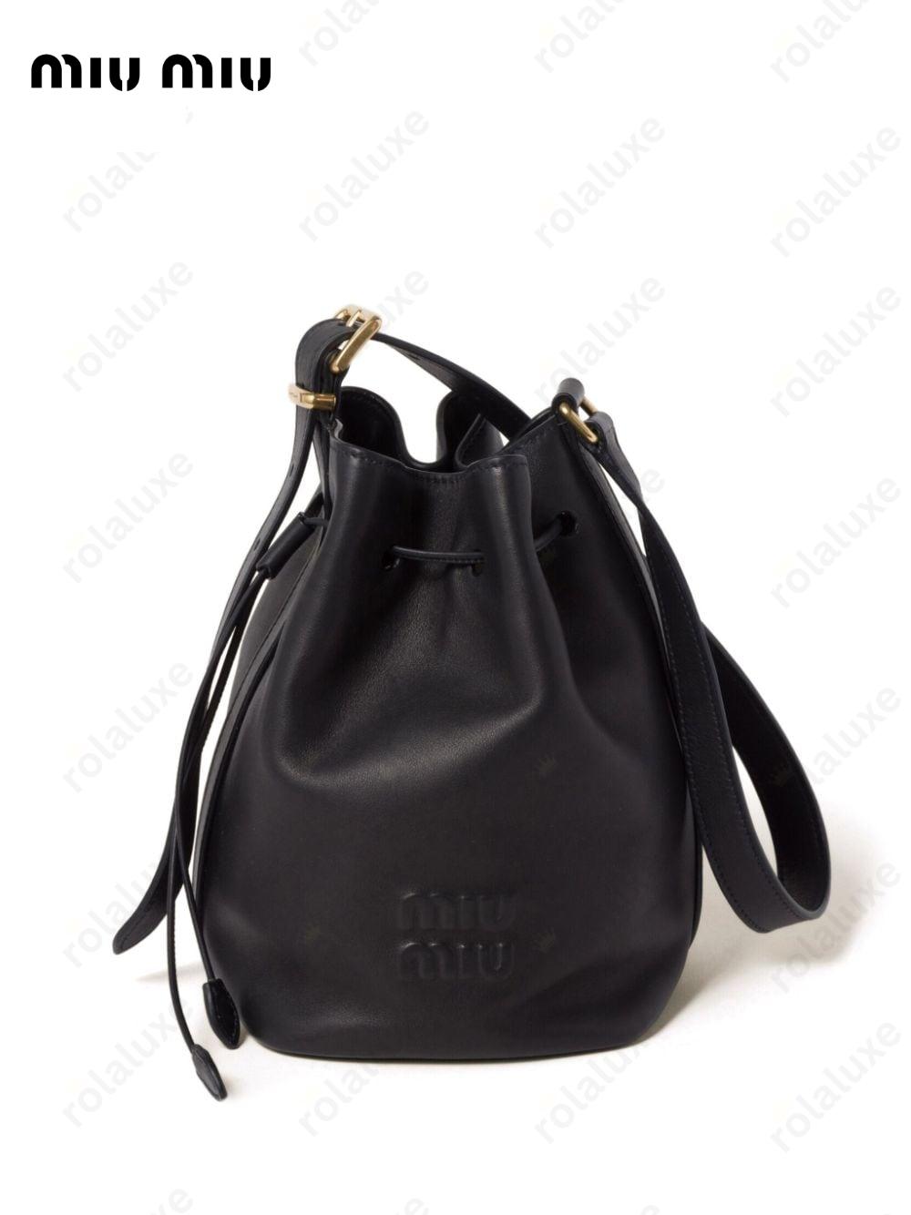 leather bucket bag