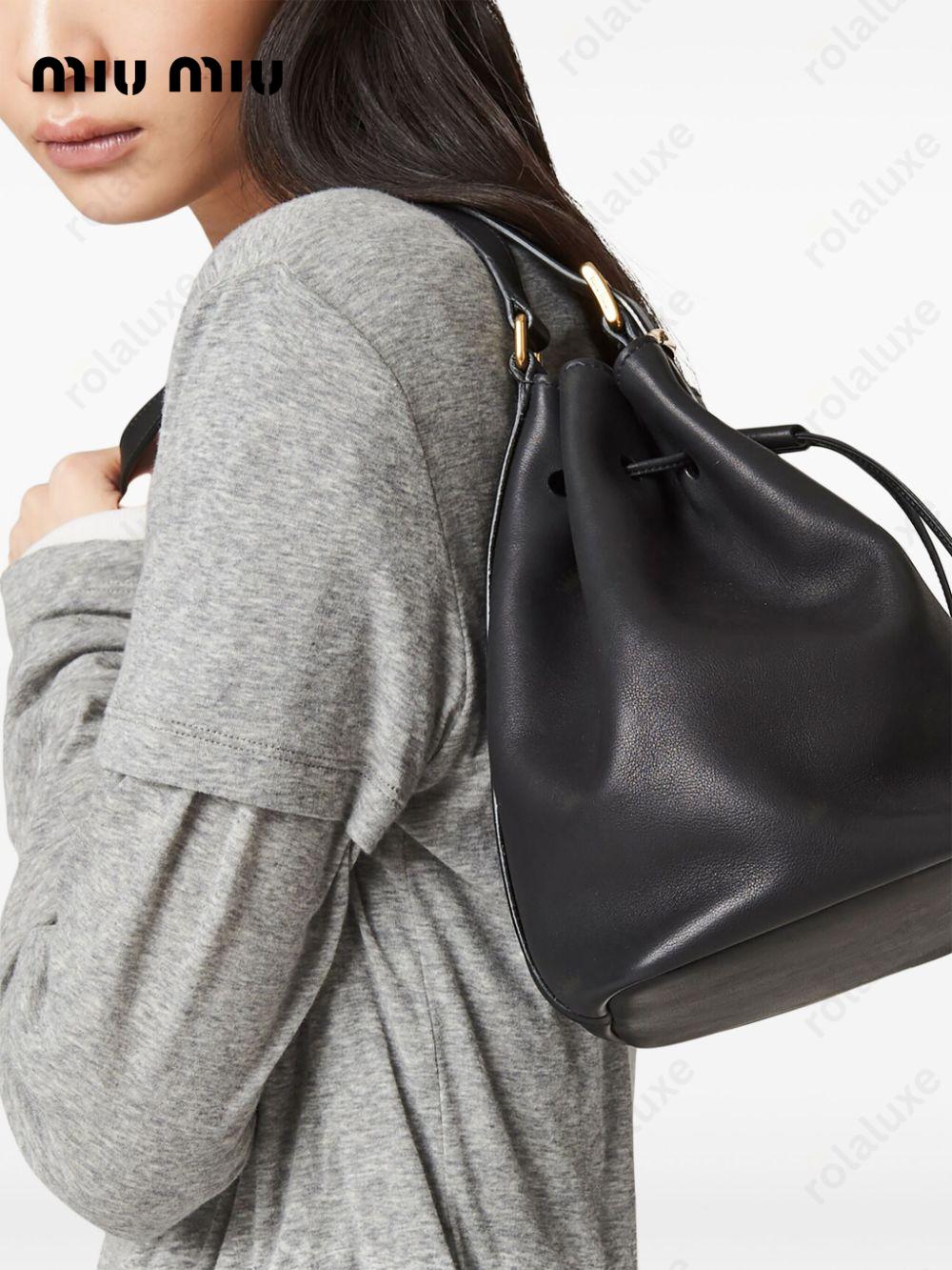 leather bucket bag