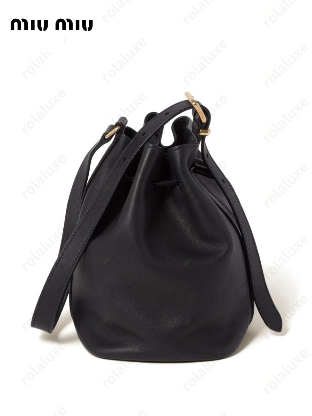 leather bucket bag