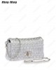 matelassé embellished shoulder bag