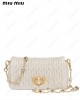 matelassé embellished shoulder bag