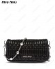 Miu crystal nappa leather mini bag