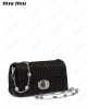 Miu crystal nappa leather mini bag