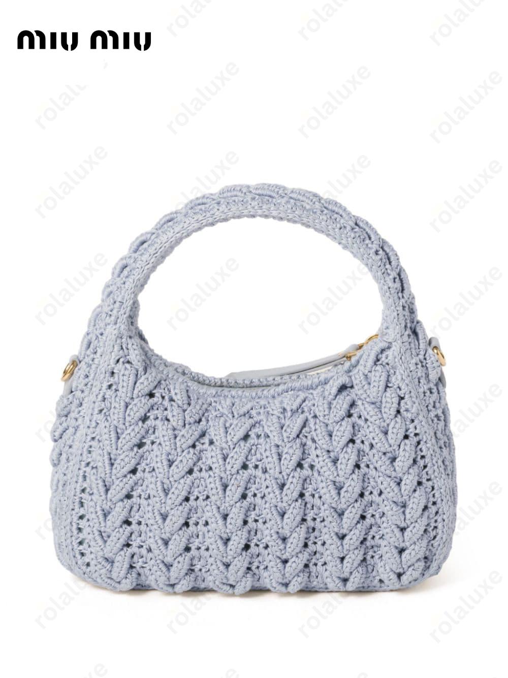 Wander woven-design bag