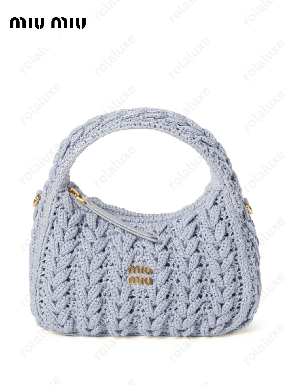 Wander woven-design bag