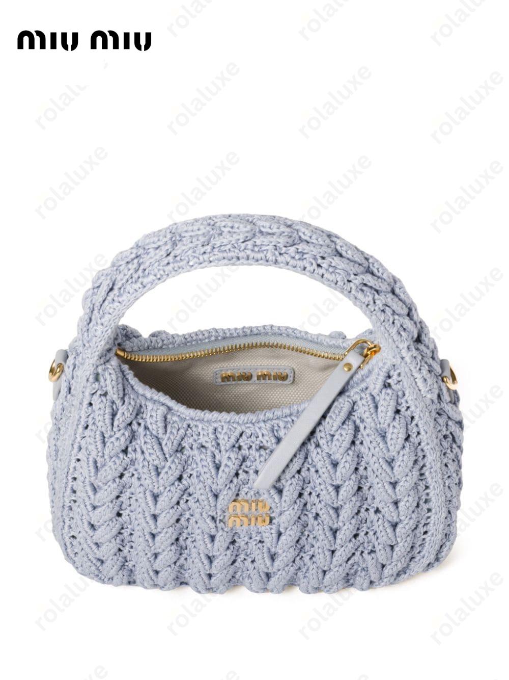 Wander woven-design bag