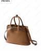 medium belted leather handbag