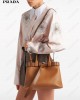 medium belted leather handbag