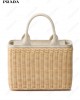 medium Wicker Triangle-logo tote bag