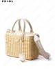 medium Wicker Triangle-logo tote bag