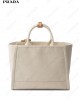 large linen tote bag