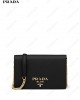 logo-lettering Saffiano leather shoulder bag