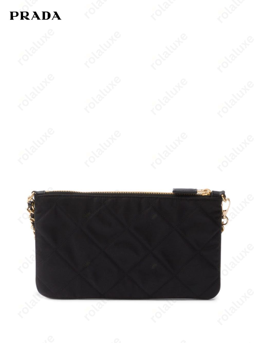 quilted Re-Nylon pouch