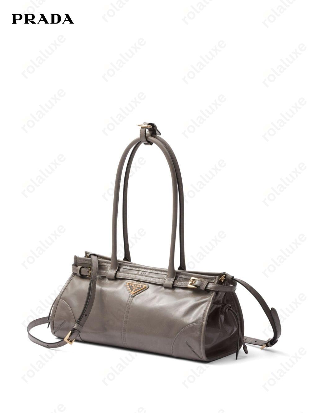 medium triangle-logo belted handbag