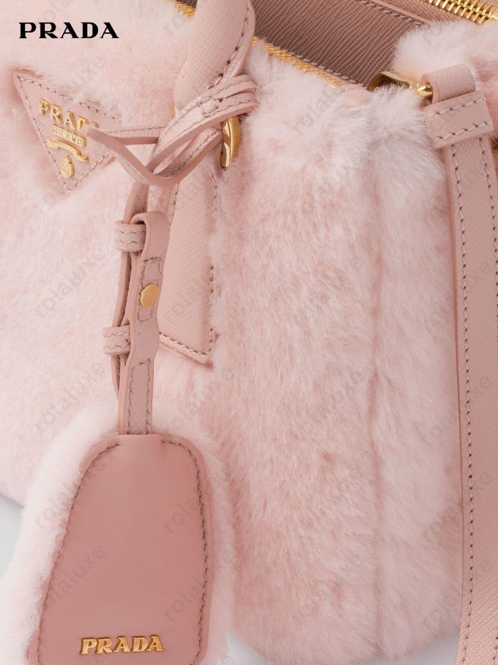 Galleria shearling mini bag