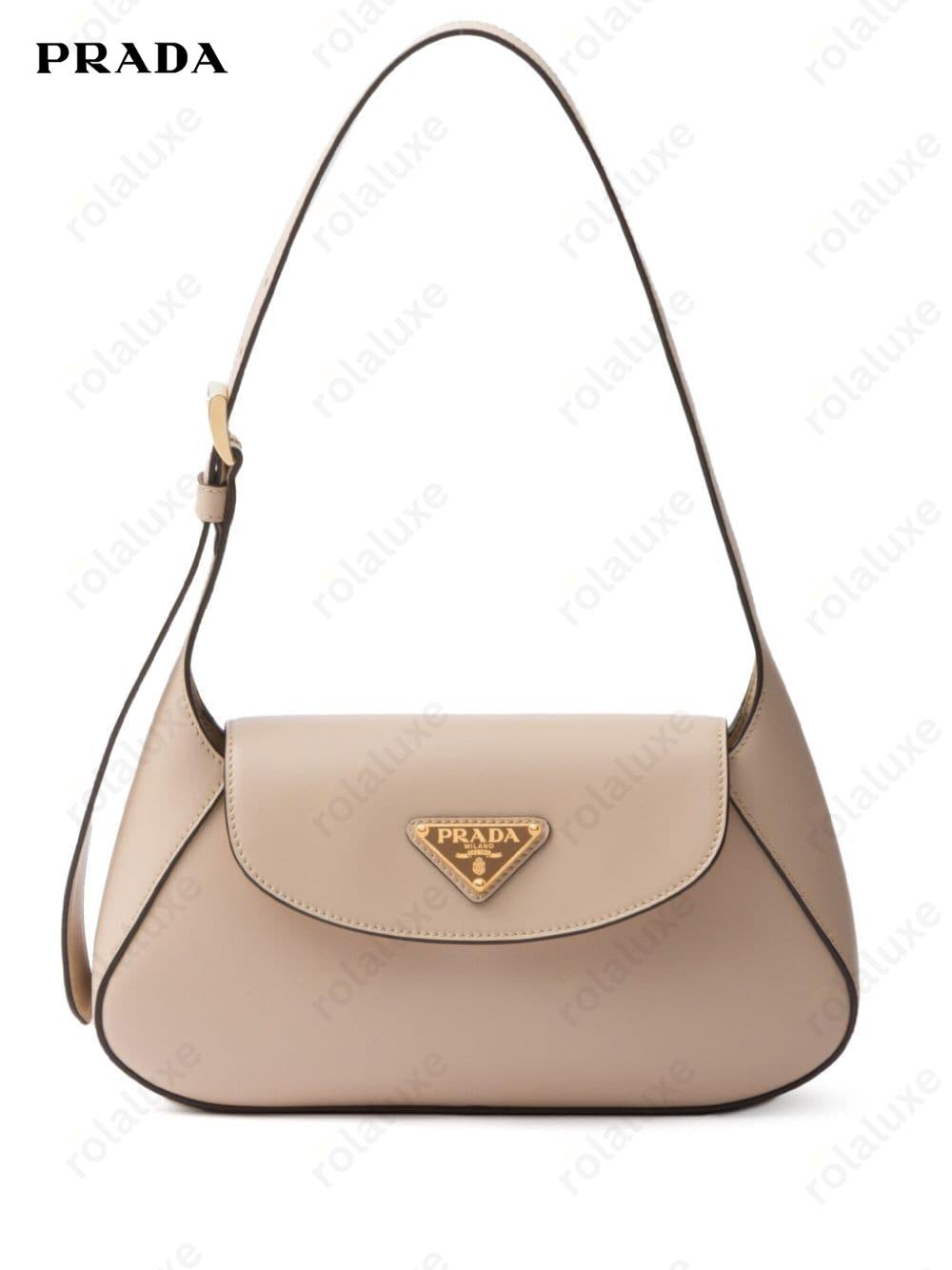 small logo-plaque shoulder bag