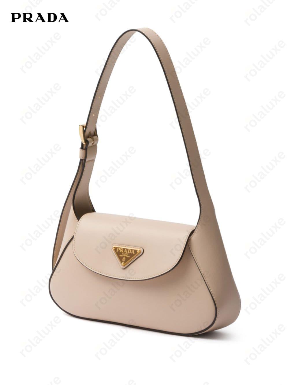 small logo-plaque shoulder bag