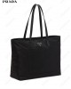 Re-Nylon embroidered tote bag