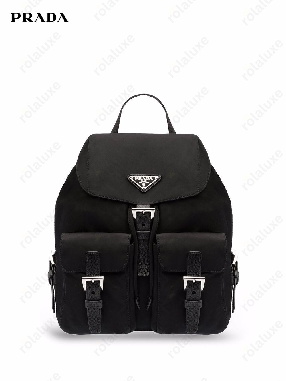 logo-plaque backpack