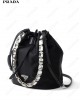 logo-appliqué Re-Nylon bucket bag