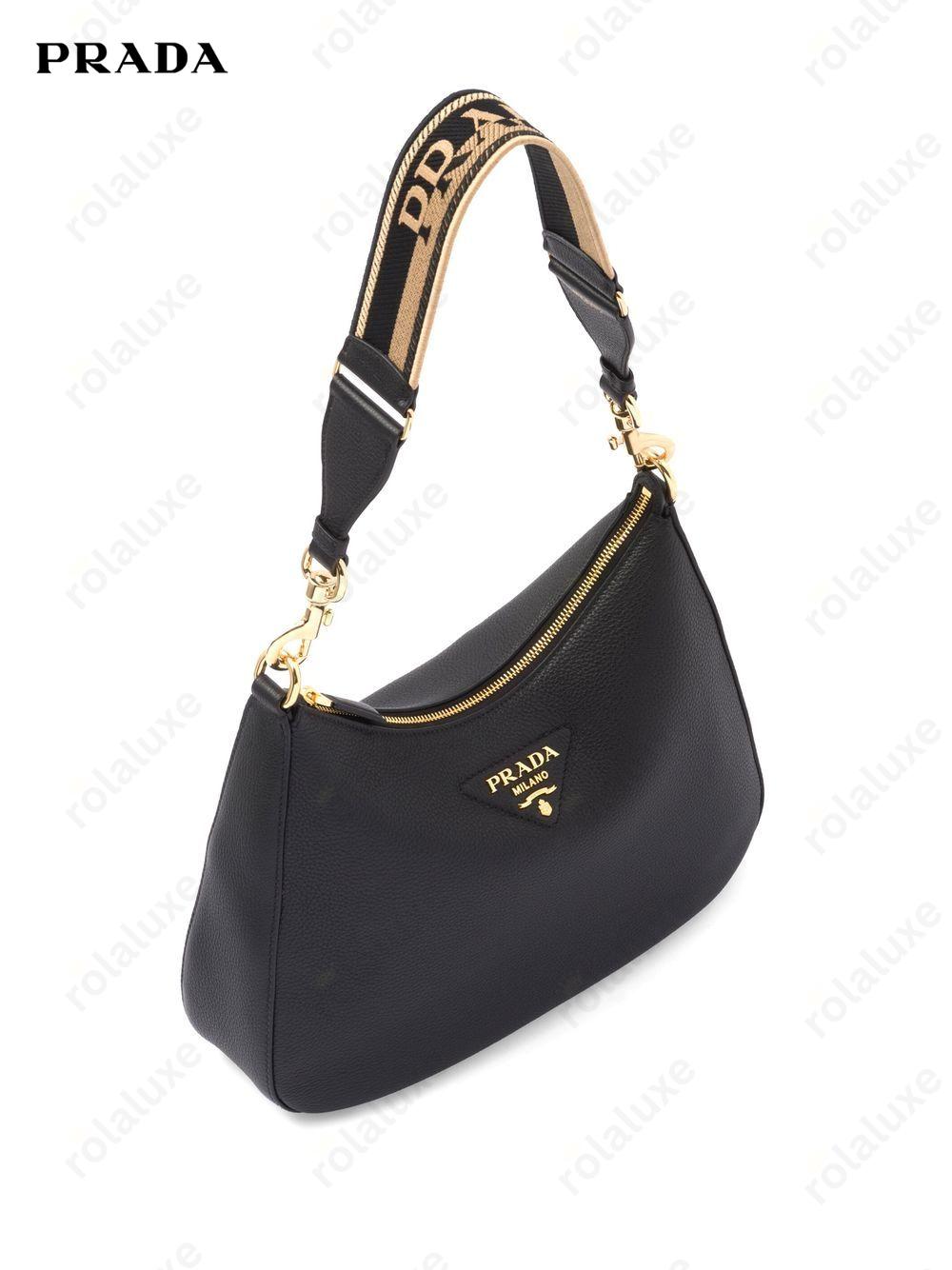 triangle-logo shoulder bag